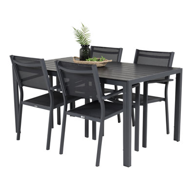 Hiran 4 - Person Patio Dining Set with Rectangular Table