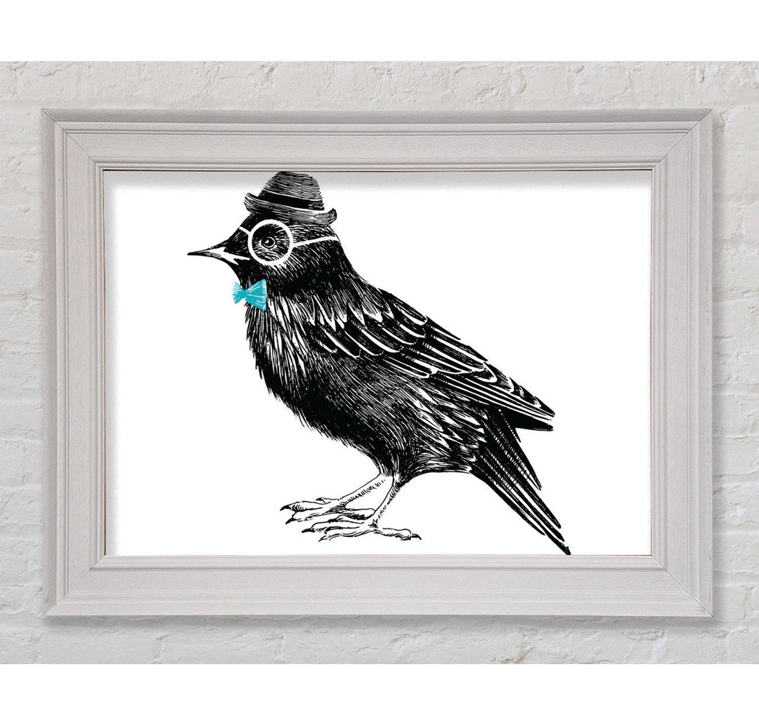 Gerahmtes Leinwandbild Hipster Crow