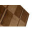 Wool Geometric Area Rug in Brown/Ivory