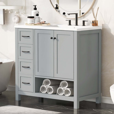 Meuble-lavabo 36 po avec comptoir d'évier