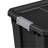 Sterilite Rugged Industrial Stackable Storage Tote w/ Lid, Black