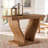 Bali & Pari Alyssa Seagrass Console Table - Handwoven Display Table With Sculptural Frame For Entryway, Hallway, Or Living Room