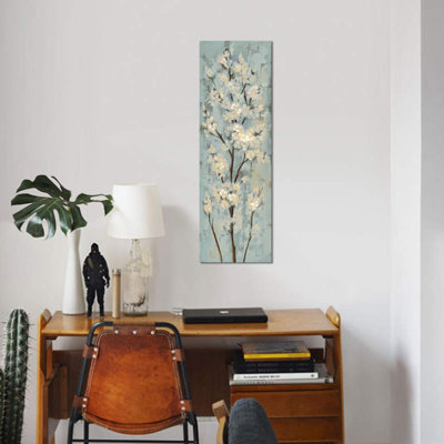«Almond Branch II On Light Blue», impression sur toile tendue