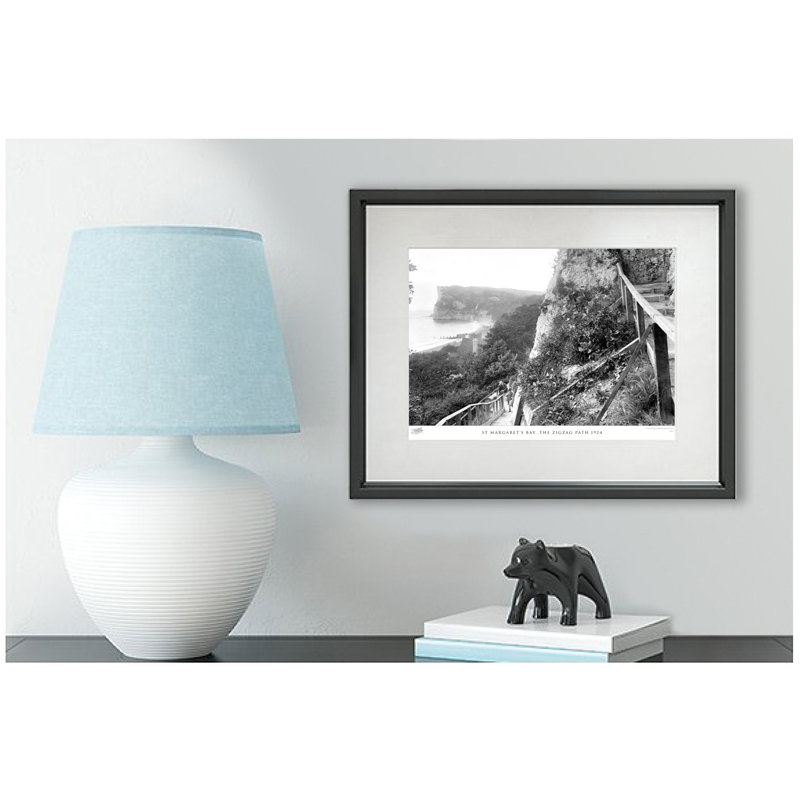 St Margaret's Bay, The Zigzag Path 1924 by Francis Frith - Single Picture Frame Print, 28cm H x 36cm W x 2.3cm D
