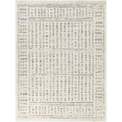 Tiberius Cream Moroccan Geometric Area Rug