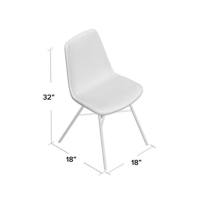 Chaise d'appoint Fechteler, Noir, Laine gris foncé