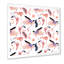 Flamant rose sur fond blanc I - Peinture sur toile-67417785-67417786