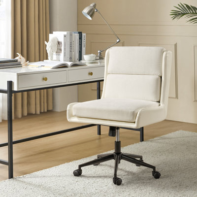 Bealer Faux Leather Reclining Office Chair with Removable Cover