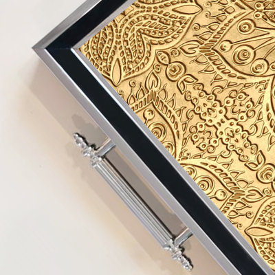 Élégant plateau en verre de 19,7 po x 11,4 po x 1,4 po | Fabrication 100% verre durable | Facile à nettoyer avec un chiffon humide | Idéal pour le service, la présentation décorative et l'organisation | Ajout élégant à la décoration intérieure