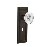 Crystal Egg & Dart Interior Mortise Door Knob