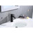 Single Handle Matte Black Bathroom Sink Faucet With Waterfall Spout And Pop-Up Drain  Overflow Integrated  - Stainless Steel For Long-Term Service Easy Installation Combined  Superior Trustworthy