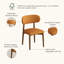Ensemble de 2 chaises de salle à manger Mid-Century modernes-2008494951