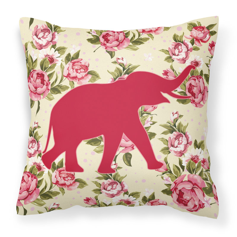  Coussin Elephant Shabby Elegance, Jaune clair