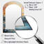 Miroir décoratif Bold Sunrise Eernal Renewal I - Yellow Arch, miroir mural traditionnel asymétrique, impression sur métal-262333405