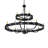 Byzantine 12 - Light Dimmable Wagon Wheel Chandelier