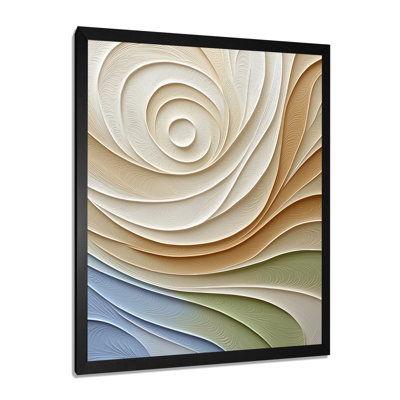 Green And Beige Harmony Natural Element III - Abstract Botanicals Wall Art Print
