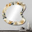 Miroir mural floral traditionnel aux formes asymétriques-107229748