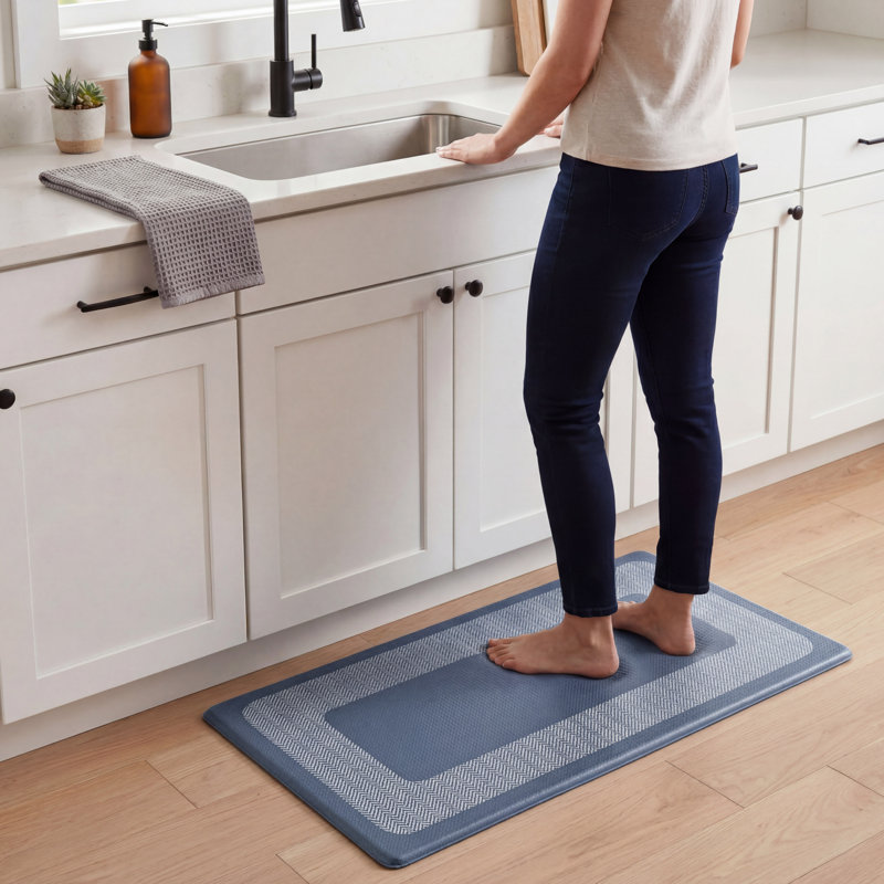 Tapis de cuisine Chef Gear Hettie, Bleu, 32"L x 18"H