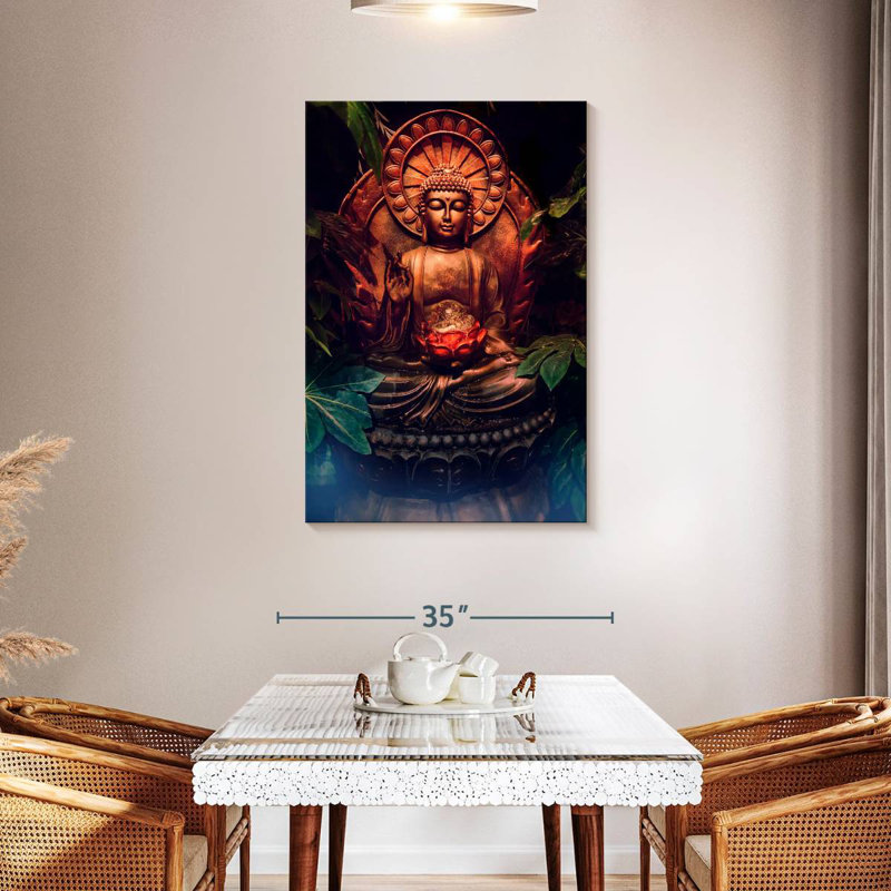 Statue de Bouddha Adella, H 45 po x l 30 po