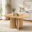 Extendable Solid Wood Round Dining Table-504999625