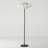 Atlas 65" Modern Black LED Floor Lamp with Unique Resin Shade