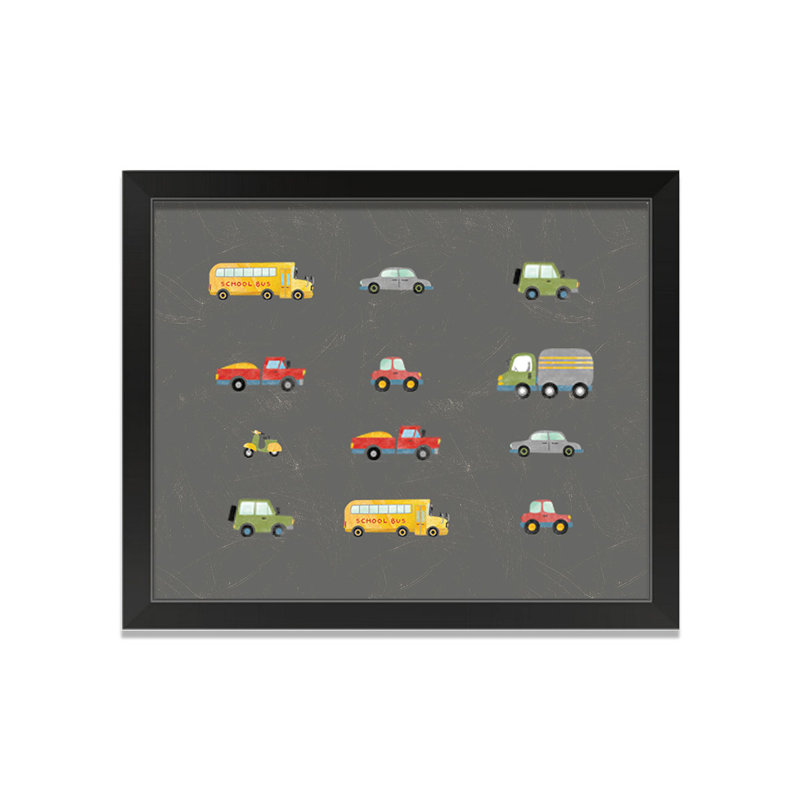Cars Cars Row, art encadré, H 20 po x l 16 po x P 1 po