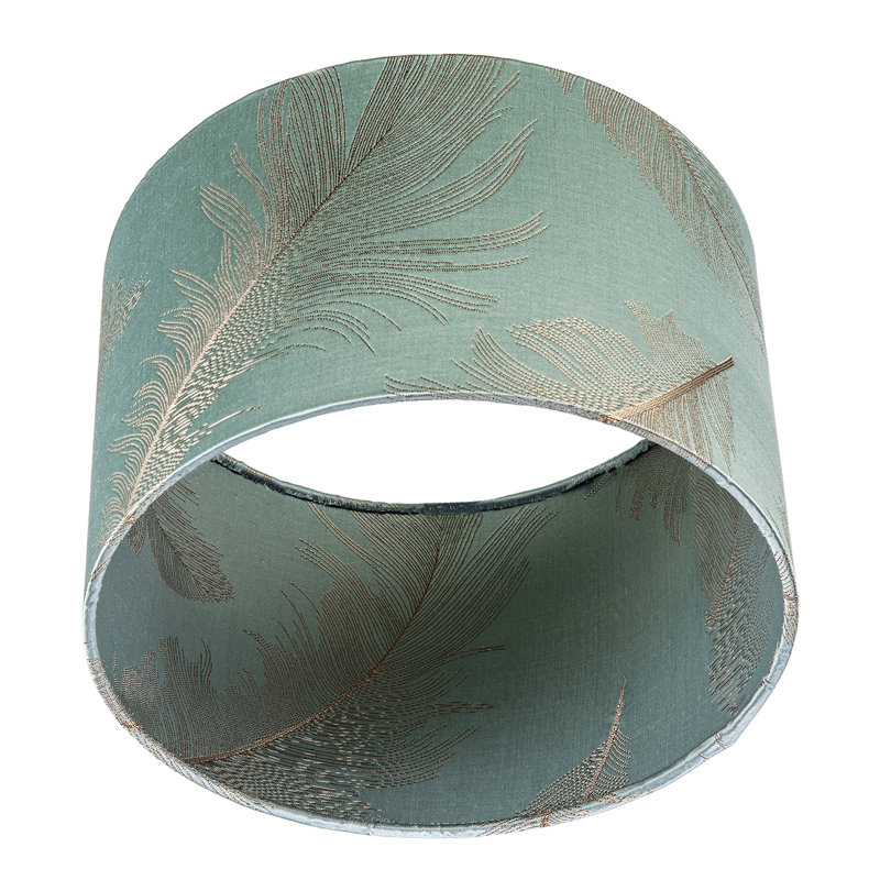 20 cm H Drum Fabric Lamp Shade ( Slip-On ), Blue
