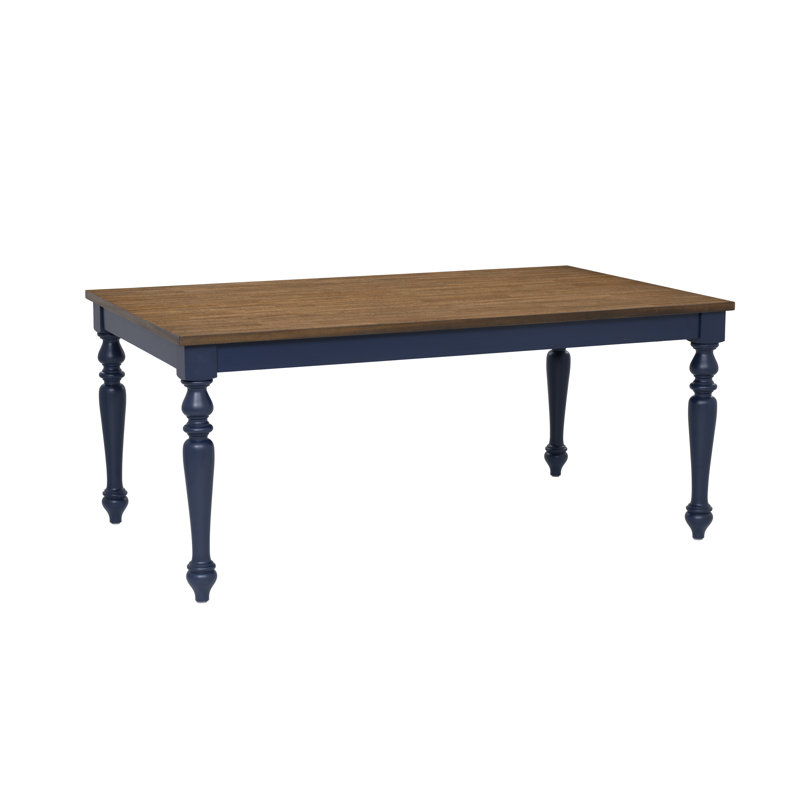 Trimble Navy Dining Table, Light Brown/Navy