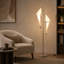 Lampe sur pied à DEL argent