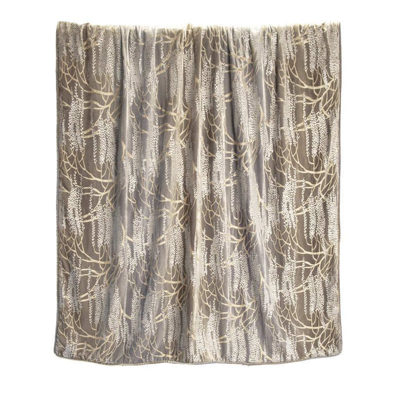 Willow Metallic Throw, 74" L x 52" W, Coyote