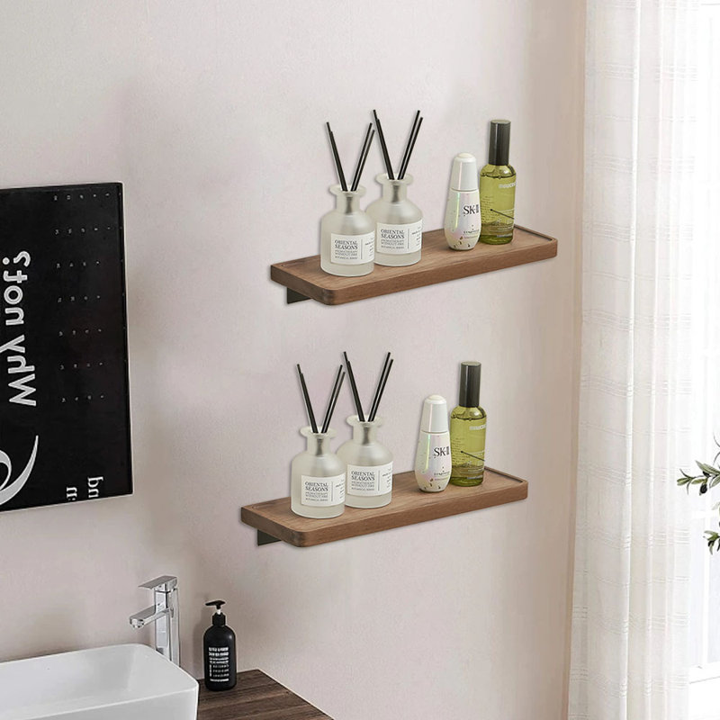 Cescily Corner Shelf, 4" H x 11.8" W x 4.7" D