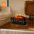 Abyaan  Electric Fireplace Log Set Heater 21in, Flame Brightness Adjustable, Realistic Ember Bed