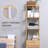 Kleankin Tall Bathroom Cabinet With Drawer And Slatted Shelves