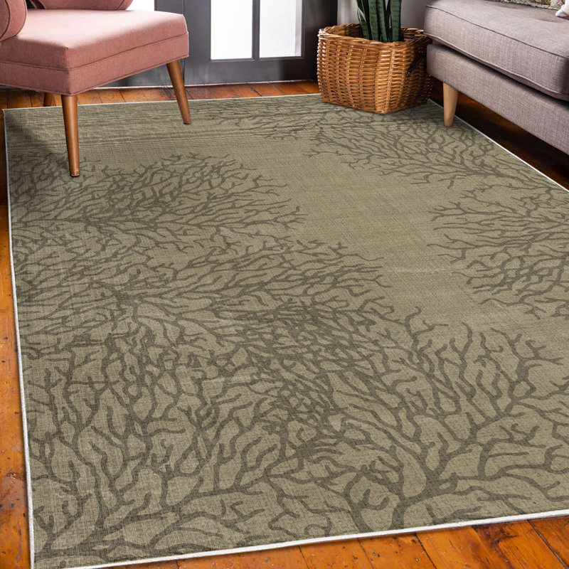Tapis décoratif Jazette, Rectangle 4 pi x 5 pi 5 po