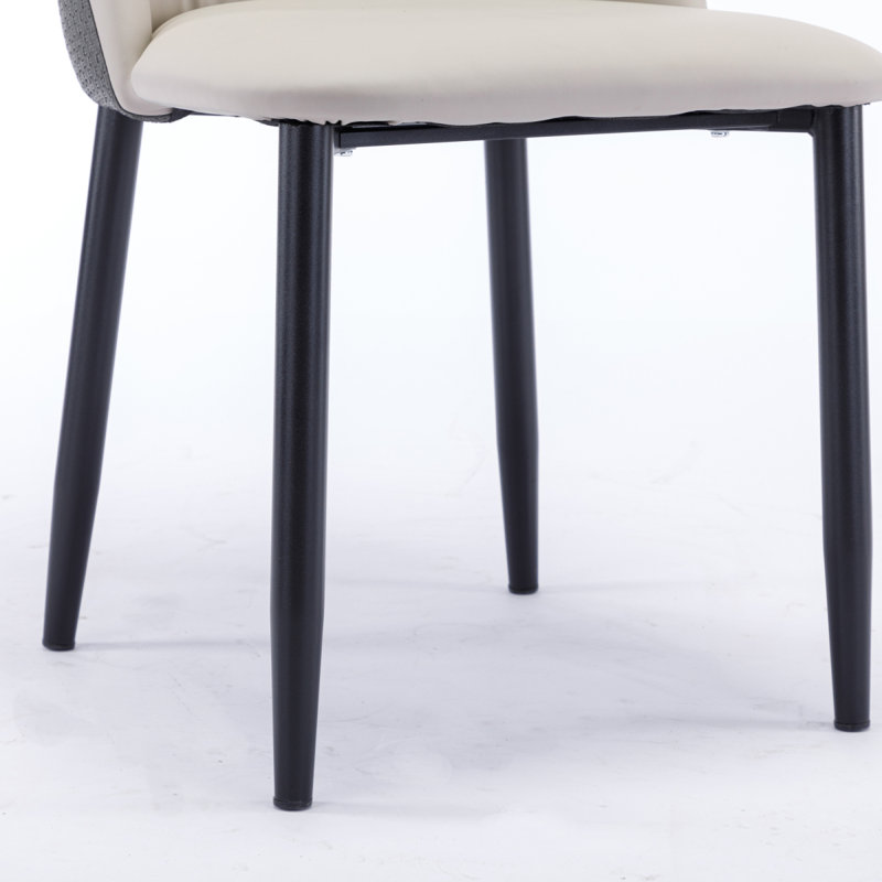 Counter Stool with Iron Frame, Beige