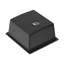 Évier de bar à quartz - Évier de cuisine encastrable en granite noir 17 po x 19 po x 9,65 po