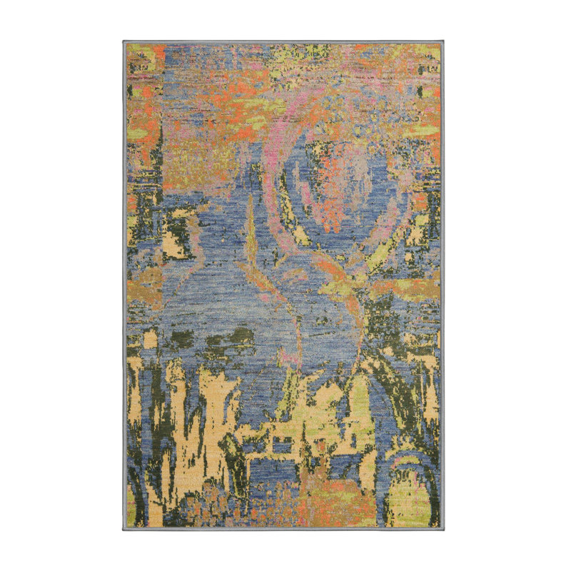 Abstract Indoor Rug, Rectangle 6' x 9'