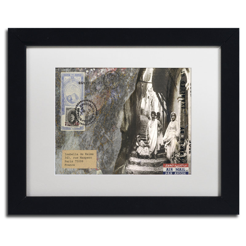 "Kaeya Arab Stairs" par Nick Bantock, impression encadrée, H 11 po x l 14 po x P 0,5 po