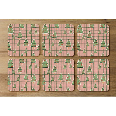Square 6 Piece Coaster Set