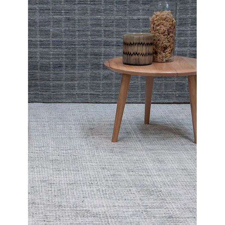 Tapis rectangulaire gris clair Marut