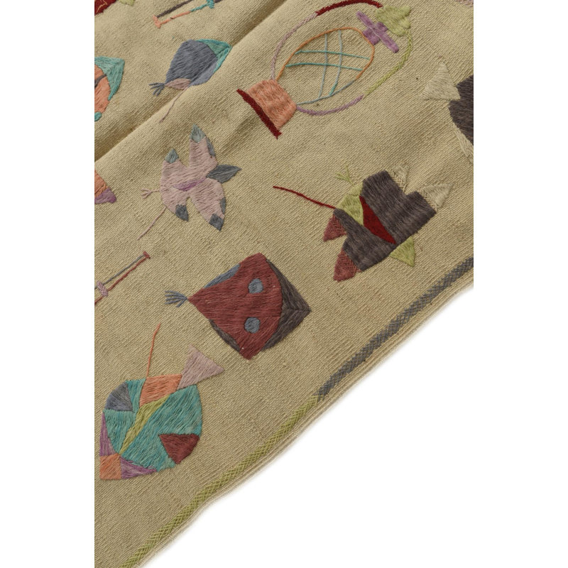 Tapis ivoire 7 x 7 po Perry
