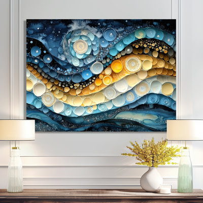 Temporal Flux Of Moon Abstract Spirals II - Abstract Spirals, impression sur métal