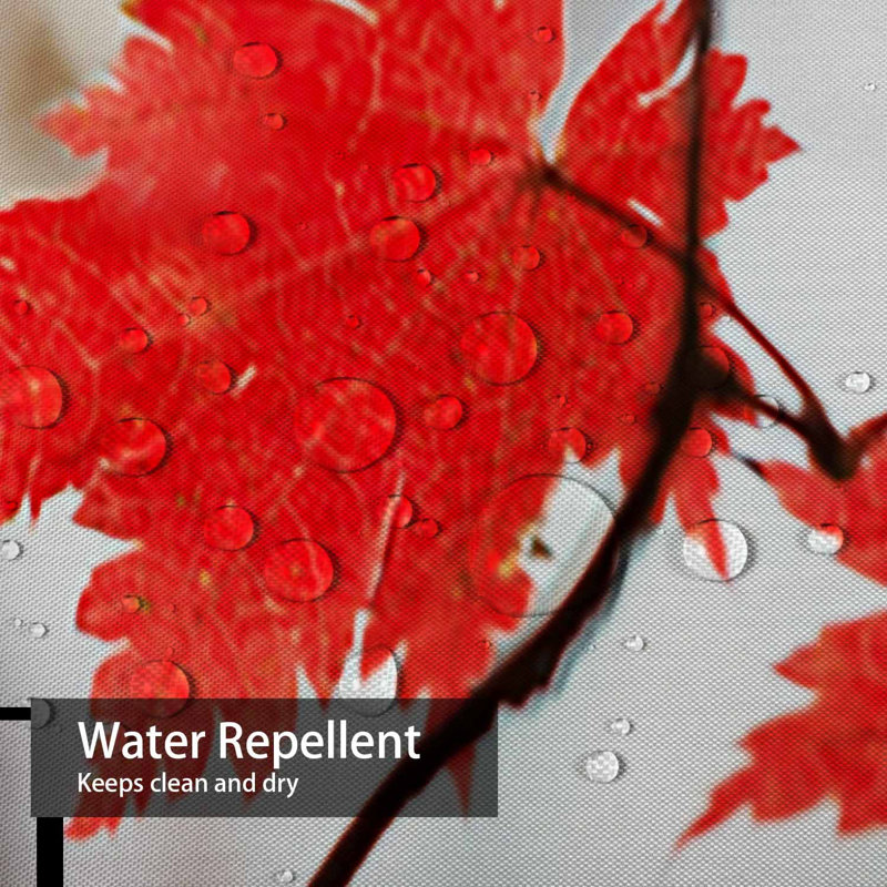 Rideau de douche Red Autumn, L 72 po x l 84 po