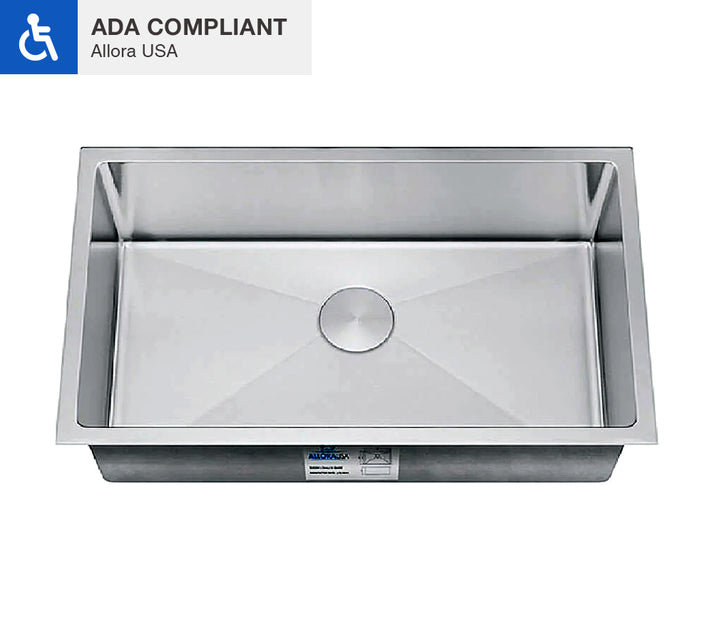 30'' L Single Bowl Stainless Steel Kitchen Sink