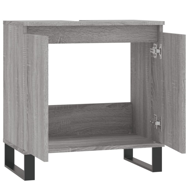 Mariapaula Floor Mounted Bathroom Cabinet, Grey Sonoma