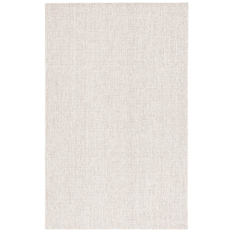 Msr Abstract Area Rug In Ivory / Grey, Rectangle 8" x 10"