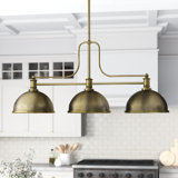 Luminaire suspendu linéaire à 3 lumières pour îlot de cuisine Enola