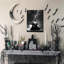 Art mural encadré sur toile gothique foncé, ensemble de 3 décorations d'Halloween effrayantes, Halloween, crâne et crâne