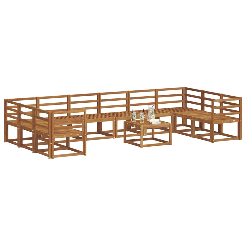 363cm Wide Patio Sectional Set