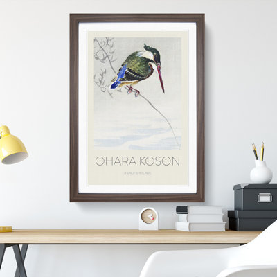A Kingfisher by Ohara Koson - Picture Frame Painting